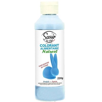 Deco-Relief Natural Velvet Coloured Cocoa Butter  Light Blue  220g